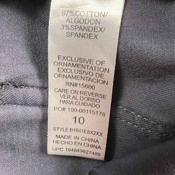 Democracy Twill Slate Gray Tummy Slimming Ankle Jeans Size 10 - Picture 11 of 13